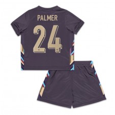 England Cole Palmer #24 Bortedraktsett Barn EM 2024 Kortermet (+ korte bukser)